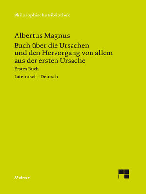 cover image of Buch über die Ursachen und den Hervorgang von allem aus der ersten Ursache